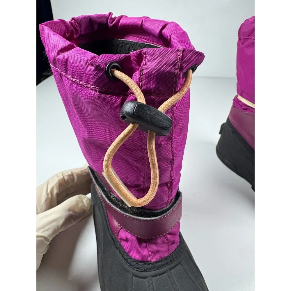 Columbia‎ Powderbug Forty BY1324-665 Girls 1 Pink Mid Calf Waterproof Snow Boots